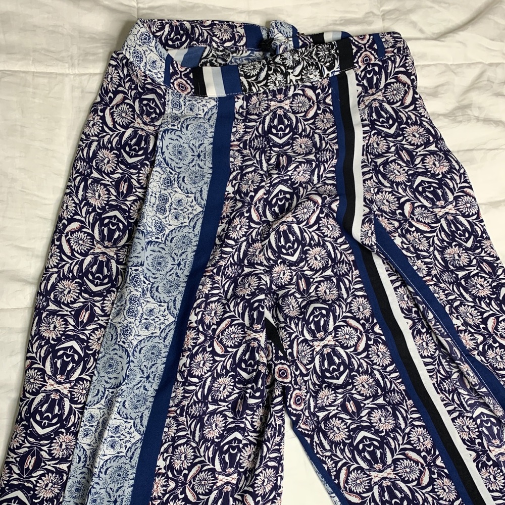 Slit high waisted pants